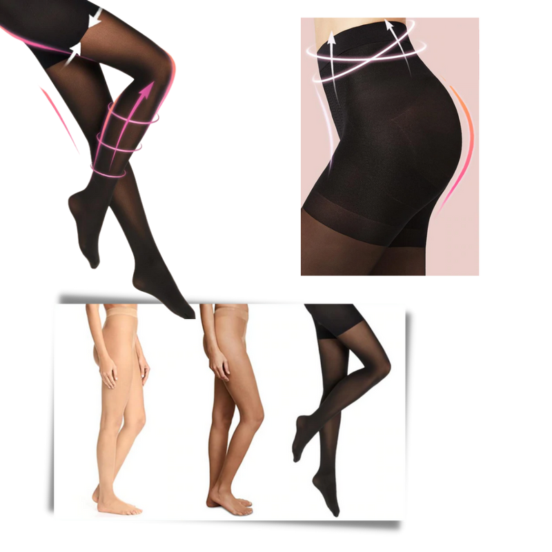 Formende Kompressionsstrumpfhose zum Abnehmen