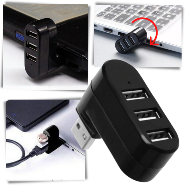 USB-Drehadapter mit mehreren Anschlüssen