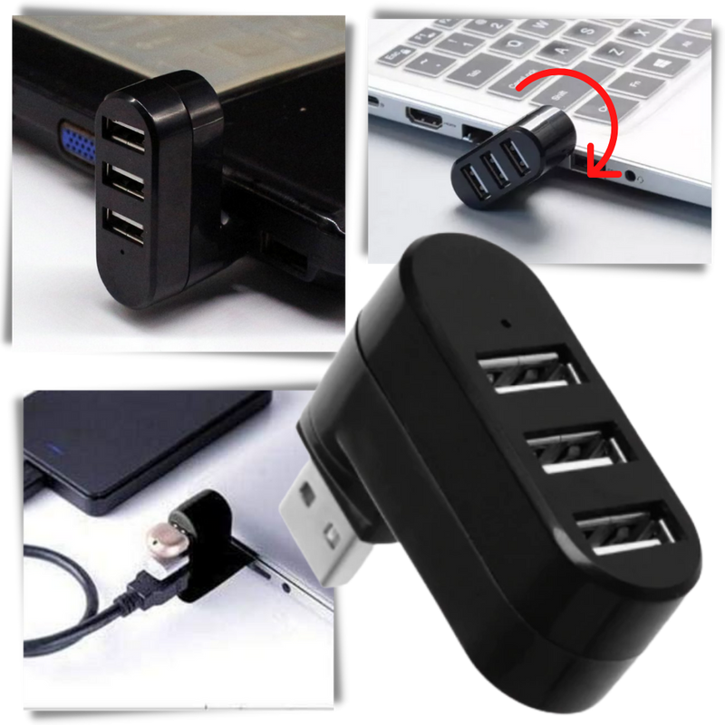 USB-Drehadapter mit mehreren Anschlüssen