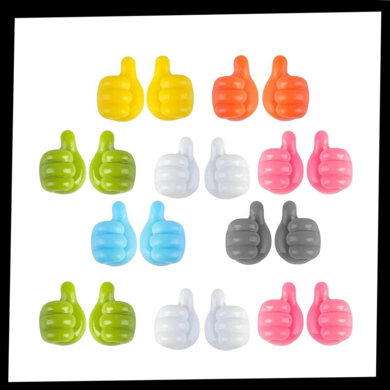 20er-Pack Daumen hoch Wandhaken
