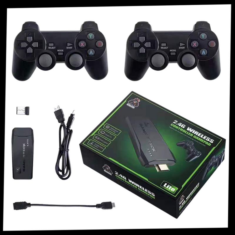 Retro-Videospielkonsole & Stick