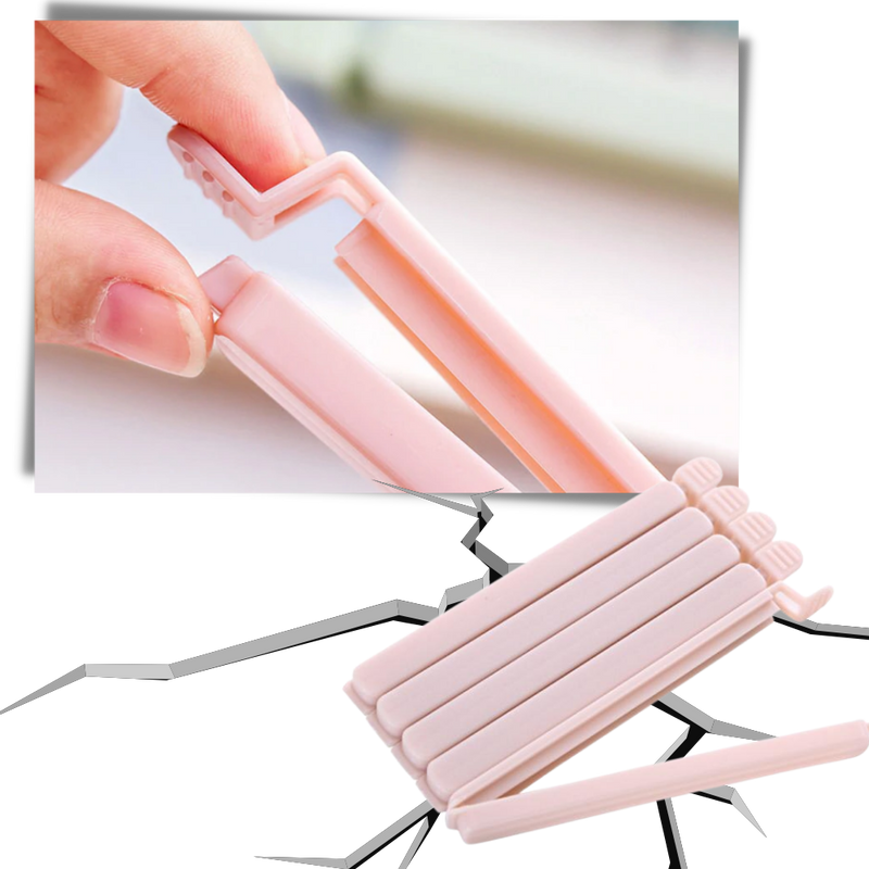 Packung mit 15 Dichtungsclips für Lebensmittelpakete