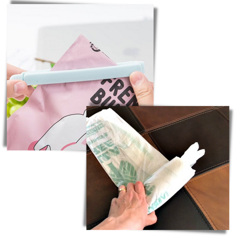 Packung mit 15 Dichtungsclips für Lebensmittelpakete