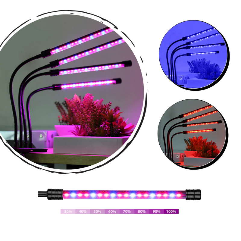 4-Kopf LED USB Innenraum Wachstumsleuchte