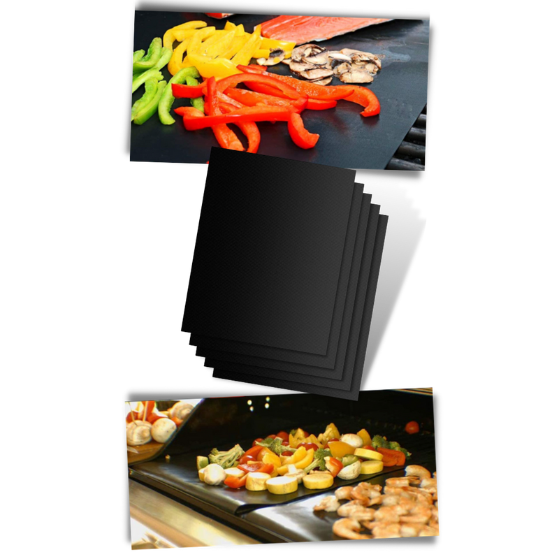 5 Stück Premium Antihaft-BBQ-Grillmatte