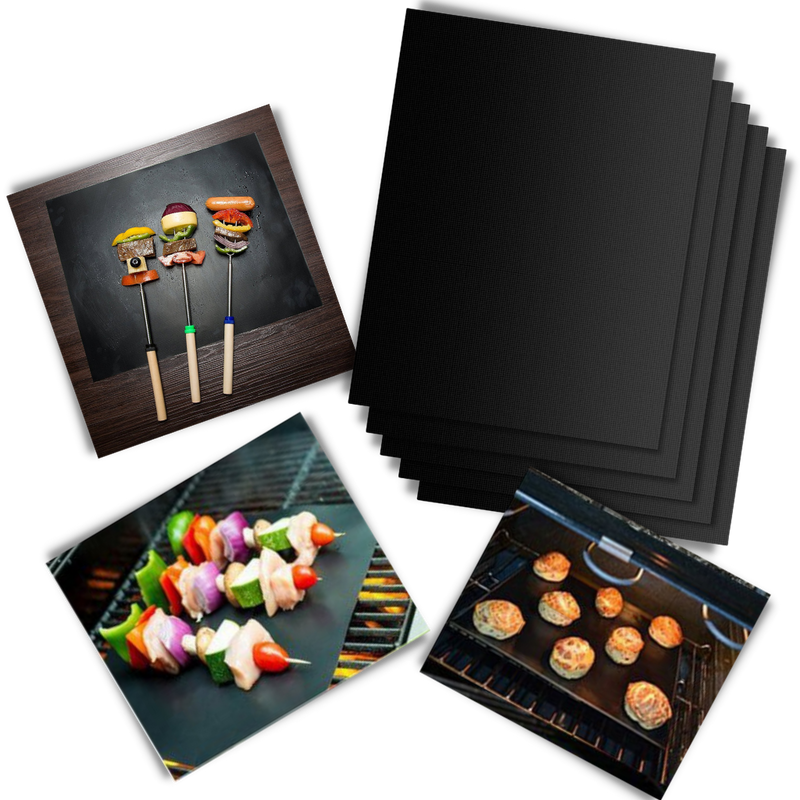 5 Stück Premium Antihaft-BBQ-Grillmatte