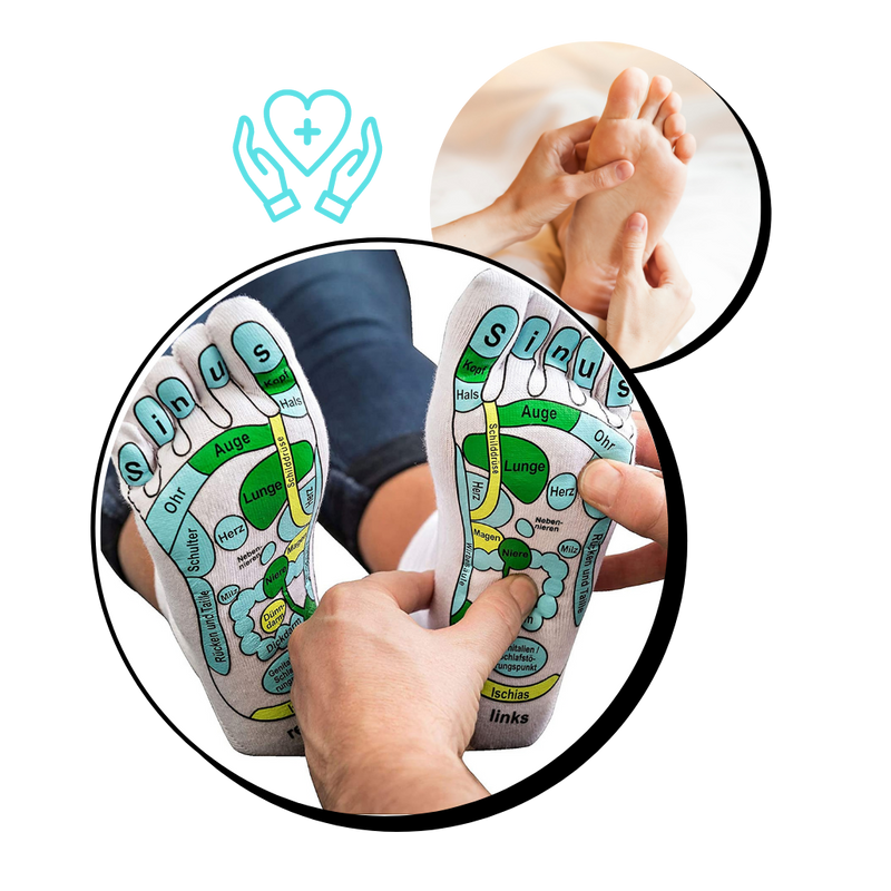 Akupressur-Reflexzonenmassage-Socken