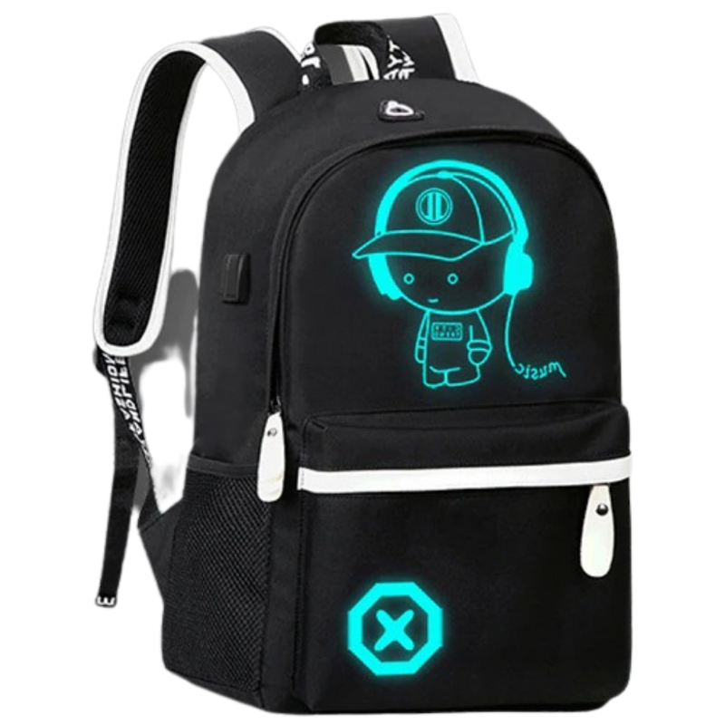Leuchtender Anime-Laptop-Rucksack
