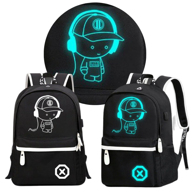 Leuchtender Anime-Laptop-Rucksack