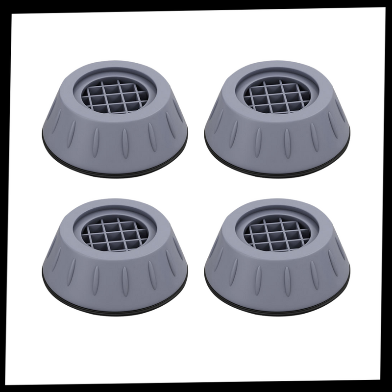 Packung mit 4 vibrationsdichten Gummifüßen