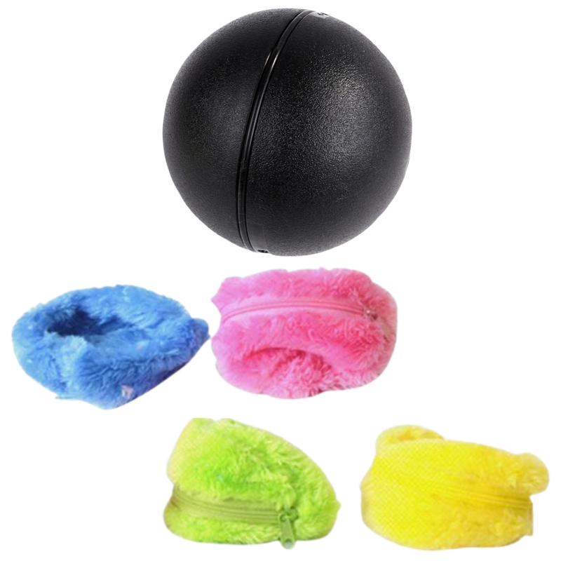 Automatisch beweglicher Rollball für Hunde mit auswechselbaren Bezügen