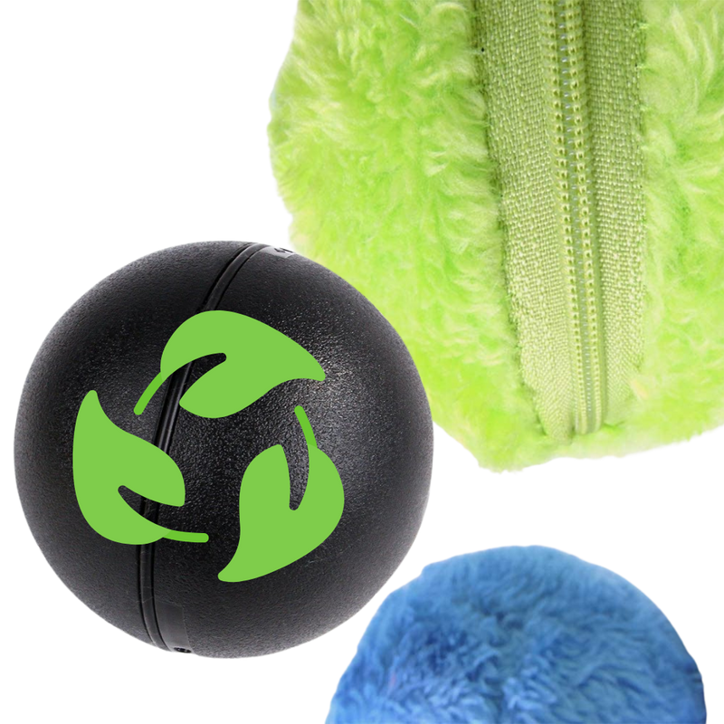 Automatisch beweglicher Rollball für Hunde mit auswechselbaren Bezügen