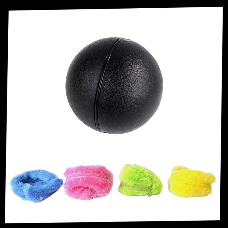 Automatisch beweglicher Rollball für Hunde mit auswechselbaren Bezügen