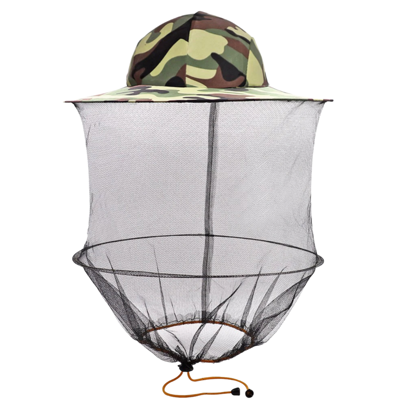 Camouflage Imkerhut mit Nylon-Netzschleier