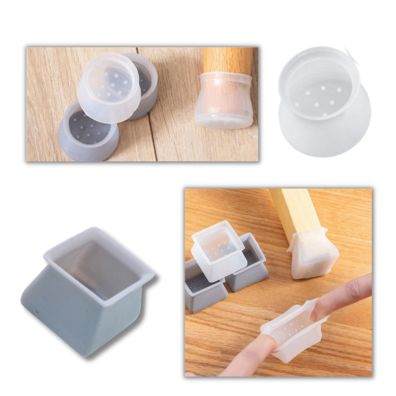 Packung mit 8 Silikonabdeckungen für Möbel