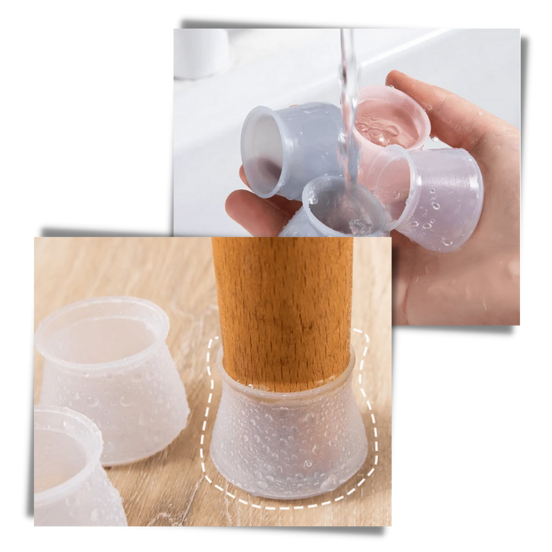 Packung mit 8 Silikonabdeckungen für Möbel