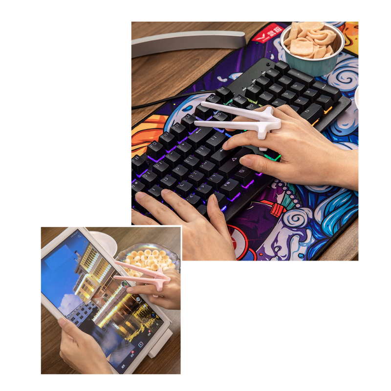 Ergonomische Finger-Essstäbchen