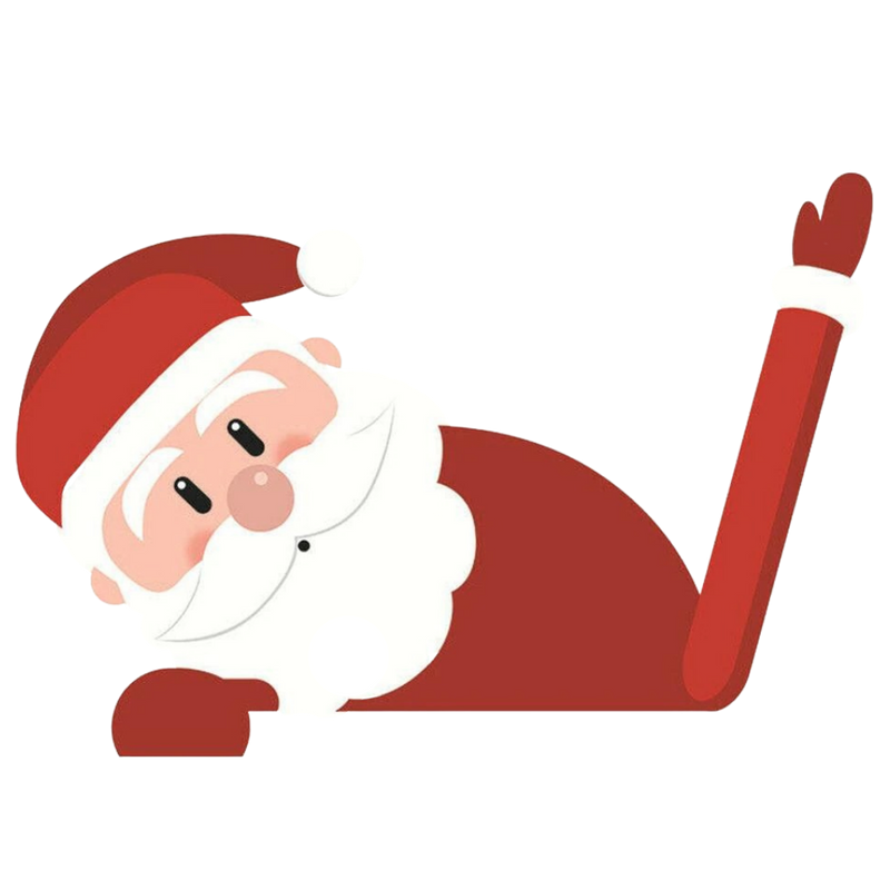 Weihnachts-Scheibenwischer-Aufkleber