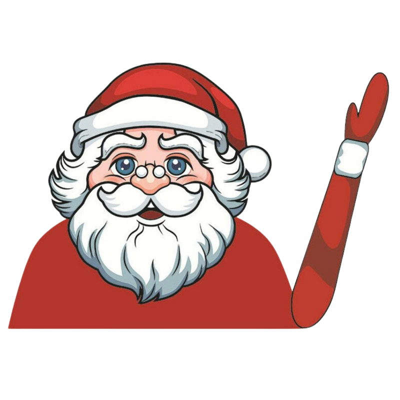 Weihnachts-Scheibenwischer-Aufkleber