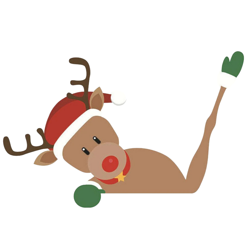 Weihnachts-Scheibenwischer-Aufkleber