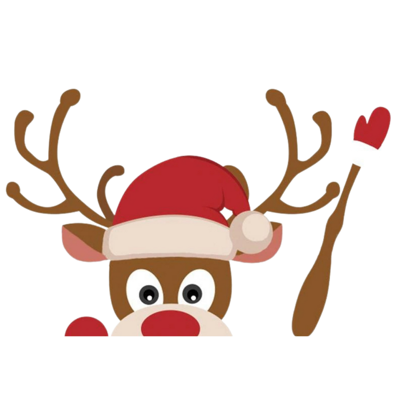 Weihnachts-Scheibenwischer-Aufkleber