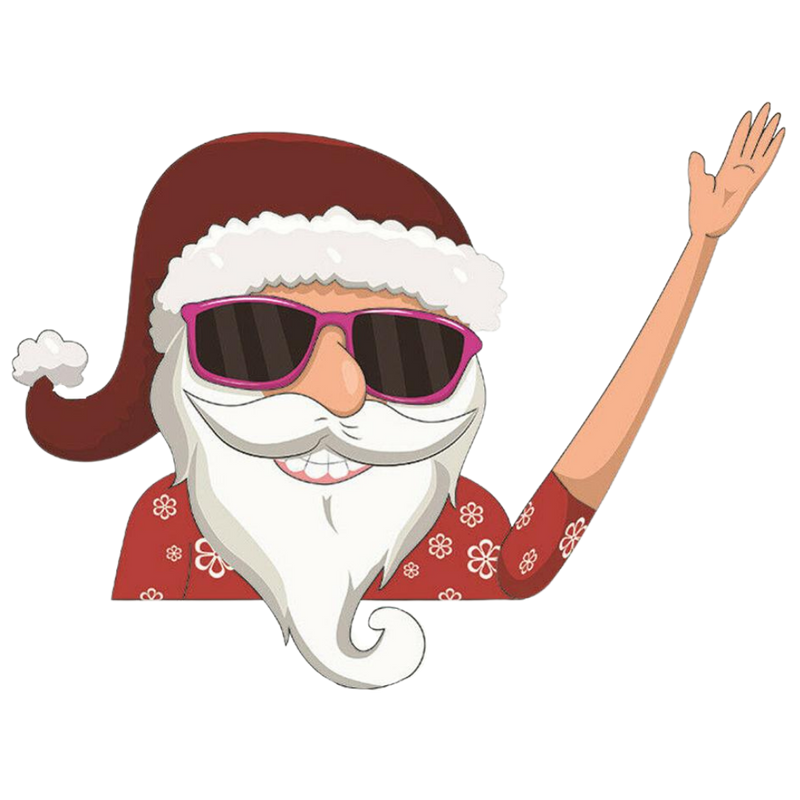 Weihnachts-Scheibenwischer-Aufkleber
