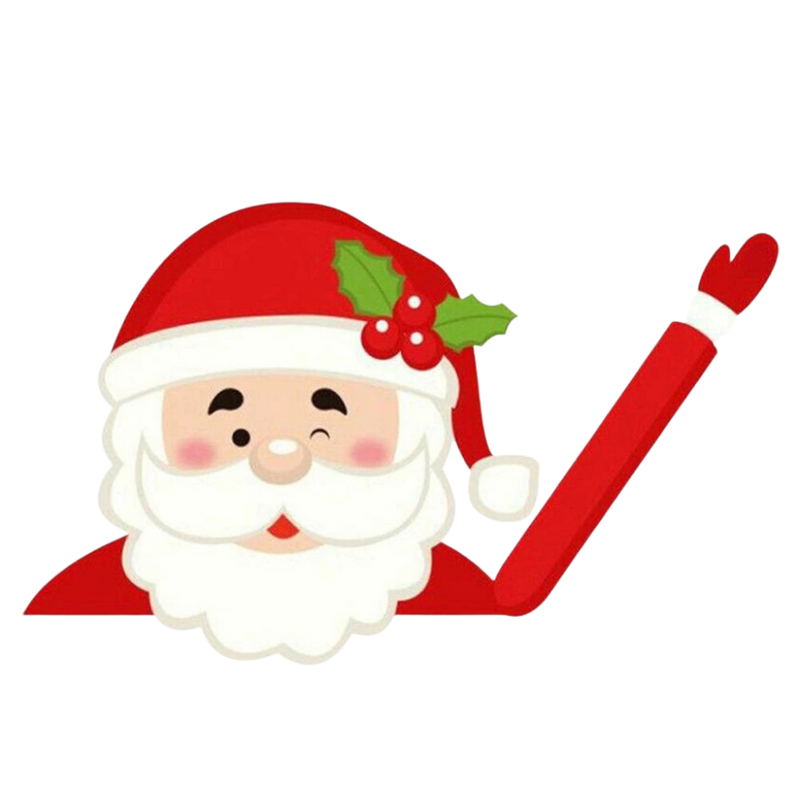 Weihnachts-Scheibenwischer-Aufkleber