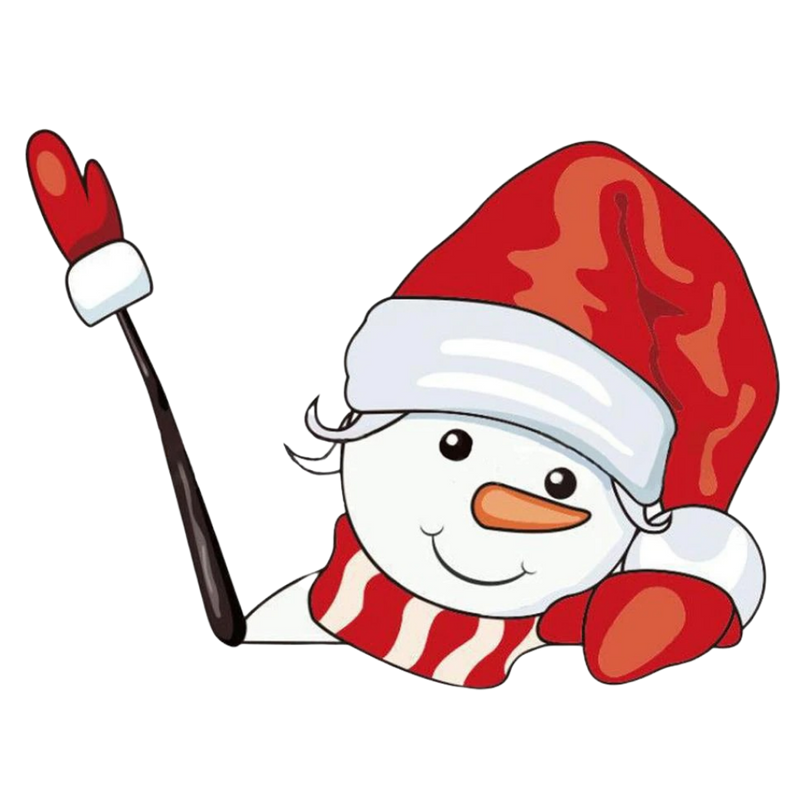 Weihnachts-Scheibenwischer-Aufkleber