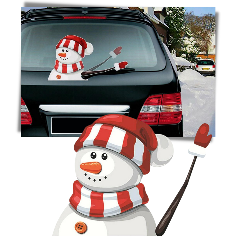 Weihnachts-Scheibenwischer-Aufkleber