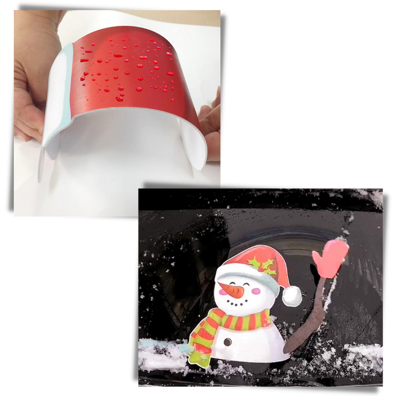 Weihnachts-Scheibenwischer-Aufkleber