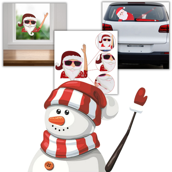 Weihnachts-Scheibenwischer-Aufkleber