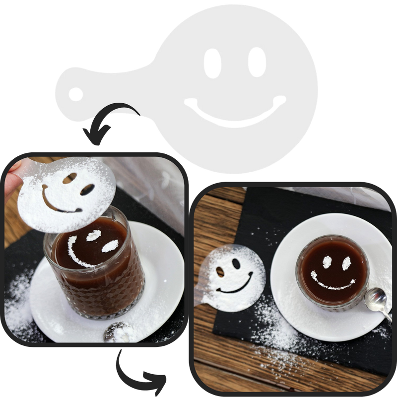 Kaffee-Schablonen (16 Stück)