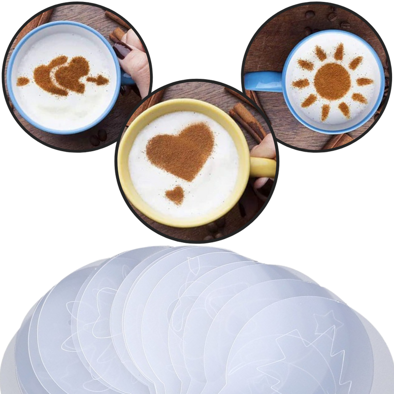 Kaffee-Schablonen (16 Stück)