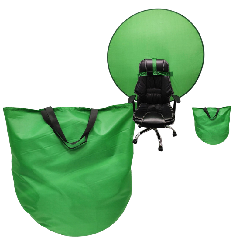 Zusammenklappbarer Greenscreen für Stuhl