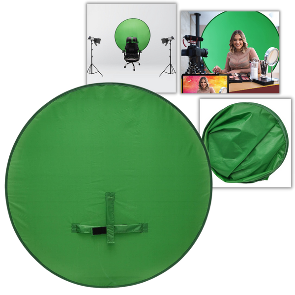 Zusammenklappbarer Greenscreen für Stuhl