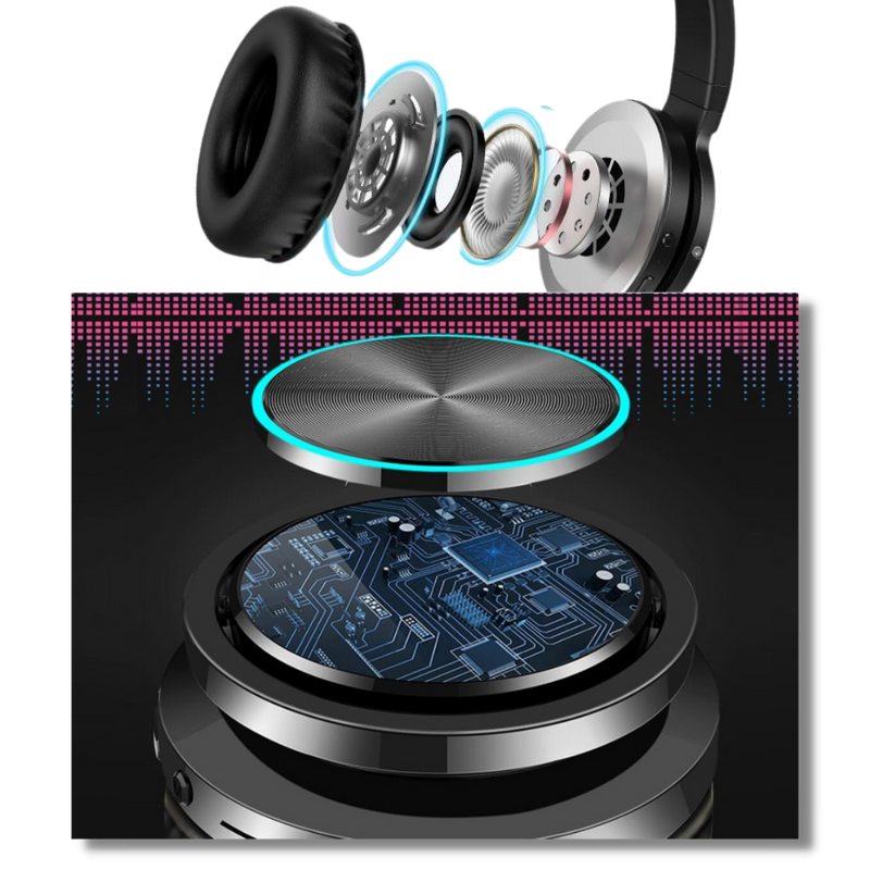 Bunte Bluetooth-Kopfhörer