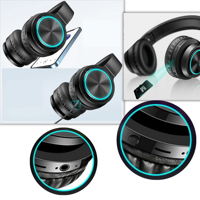Bunte Bluetooth-Kopfhörer