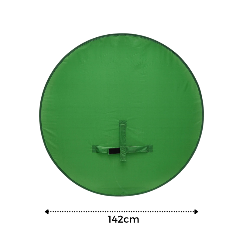 Zusammenklappbarer Greenscreen für Stuhl