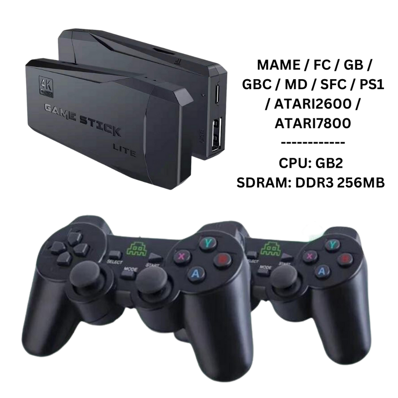 Retro-Videospielkonsole & Stick