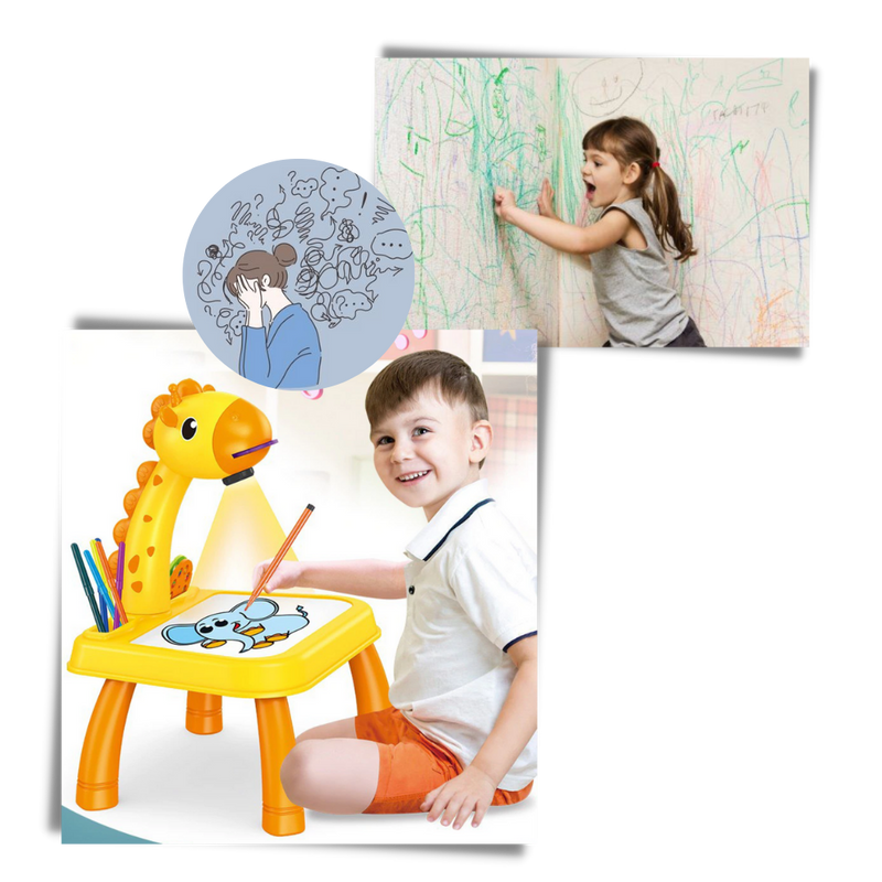 Kinder Projektion Zeichenbrett