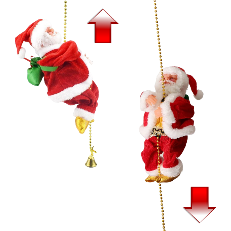 Elektrisch kletternder Weihnachtsmann Dekoration