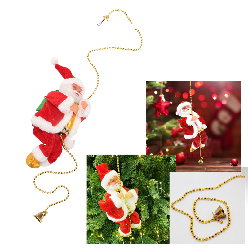 Elektrisch kletternder Weihnachtsmann Dekoration