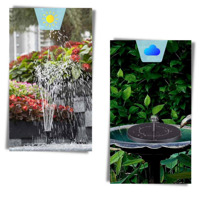 Schwimmende Solar-Wasserfontäne