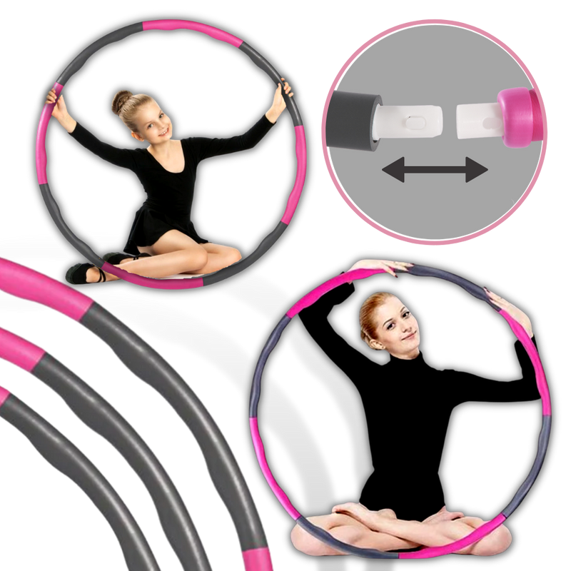 Gepolsterter Fitness-Hula-Hoop-Reifen Verstellbar