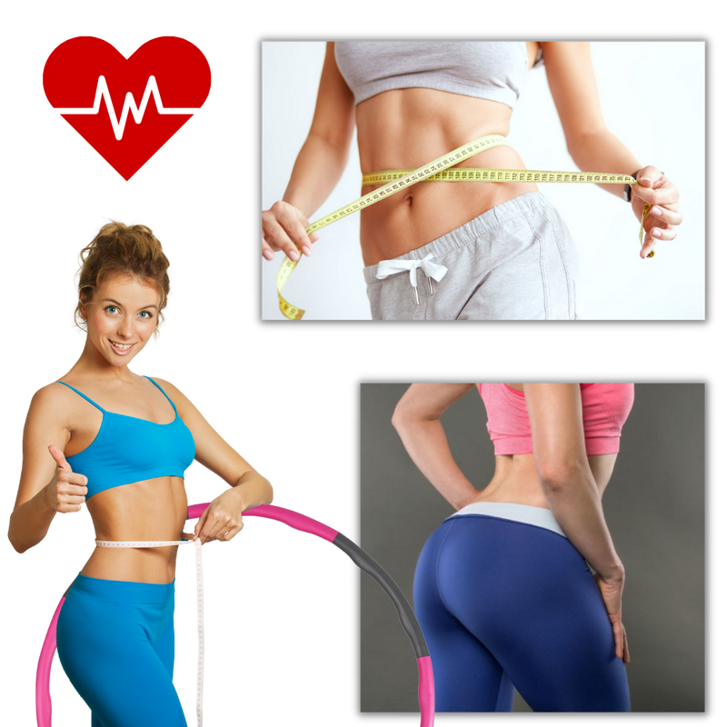 Gepolsterter Fitness-Hula-Hoop-Reifen Verstellbar