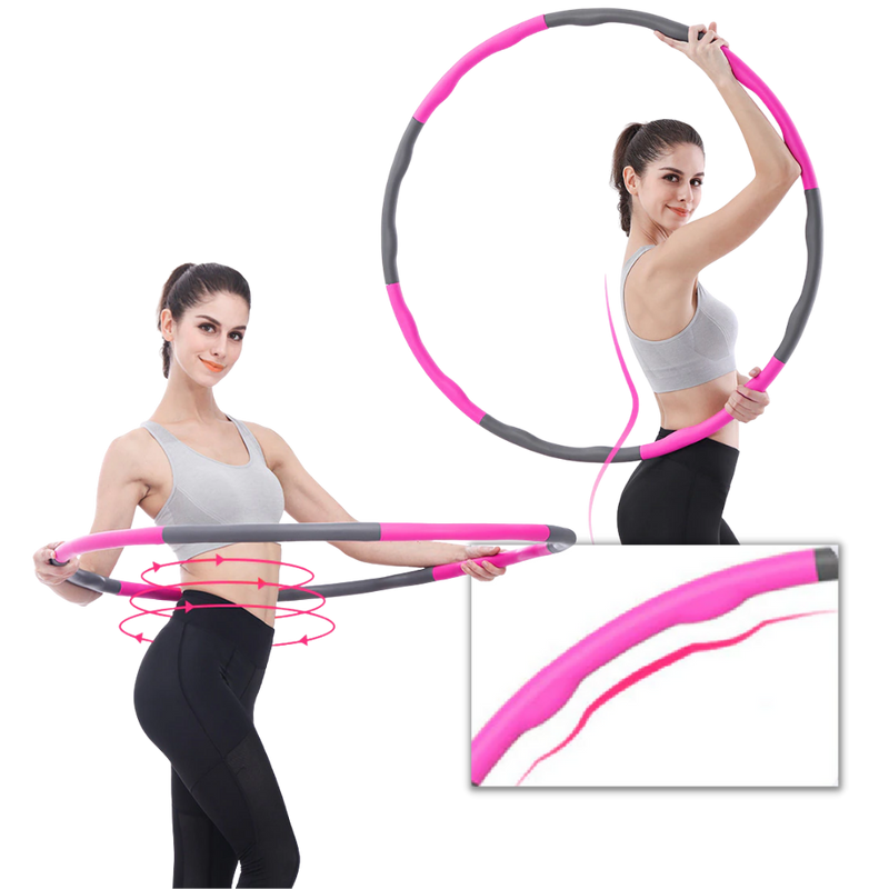 Gepolsterter Fitness-Hula-Hoop-Reifen Verstellbar