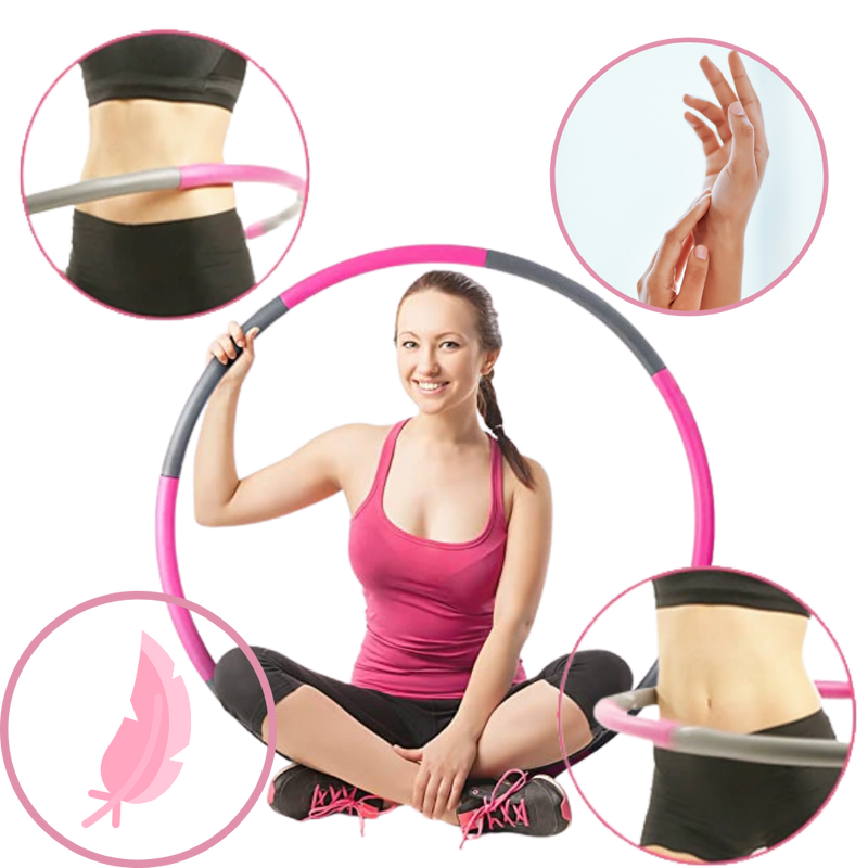 Gepolsterter Fitness-Hula-Hoop-Reifen Verstellbar