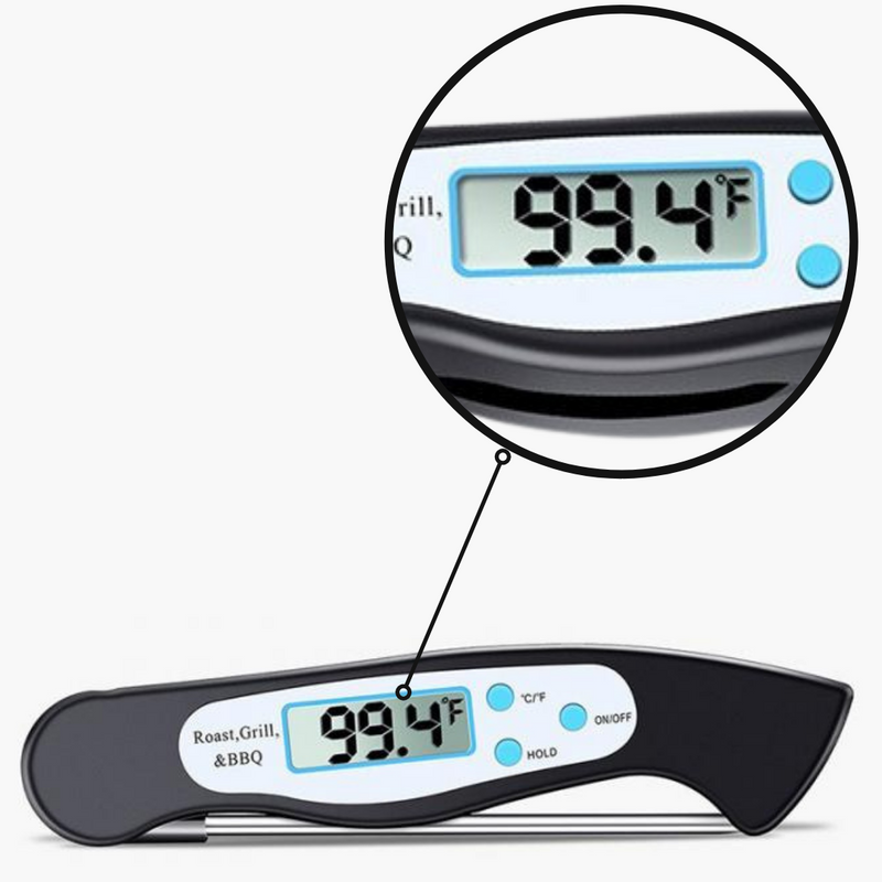 Zusammenklappbares digitales Lebensmittelthermometer mit Sofortanzeige