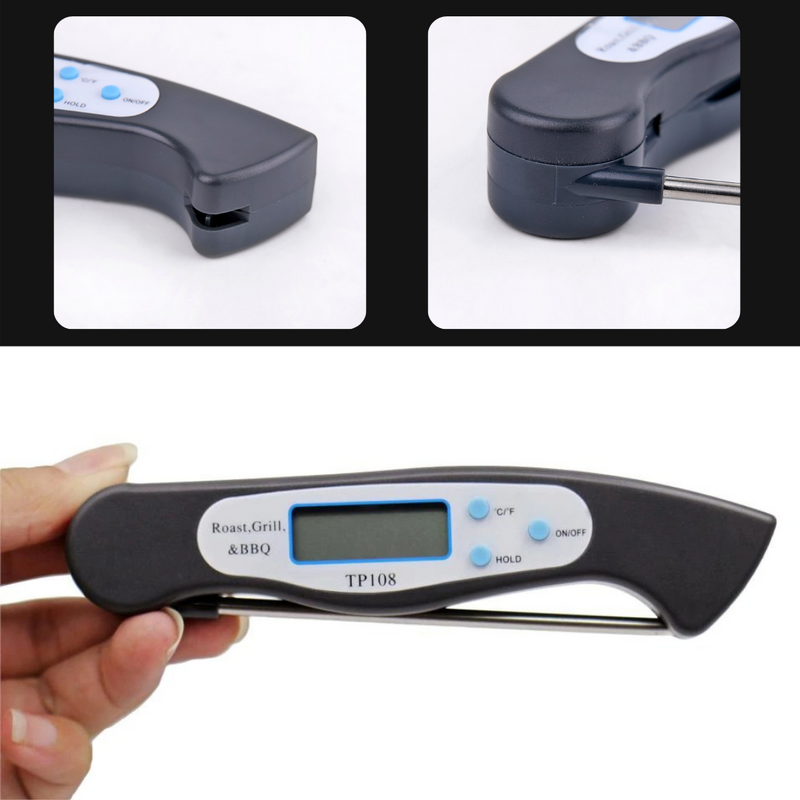 Zusammenklappbares digitales Lebensmittelthermometer mit Sofortanzeige