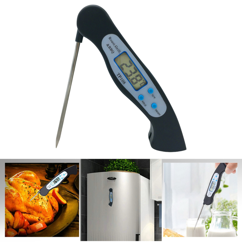 Zusammenklappbares digitales Lebensmittelthermometer mit Sofortanzeige